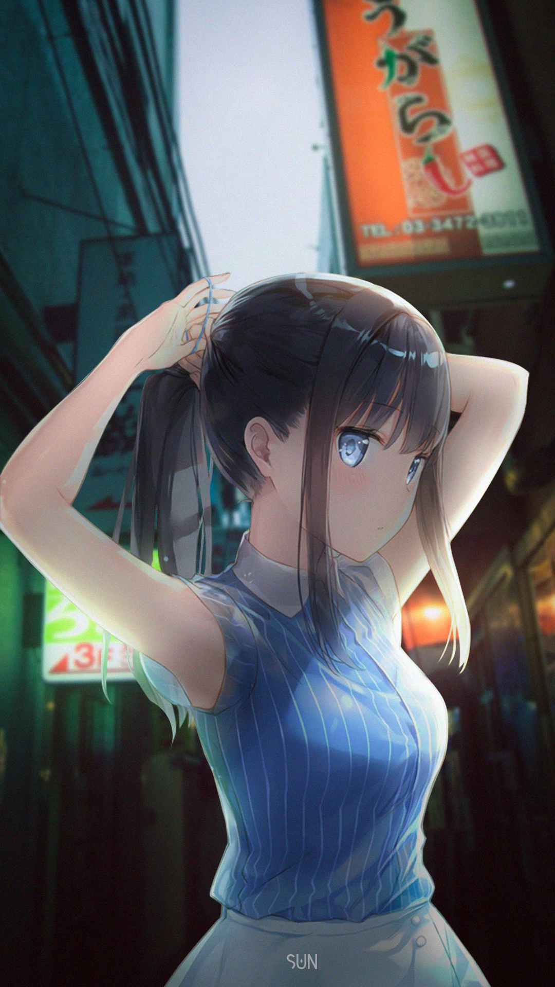 街道｜动漫女孩｜日本