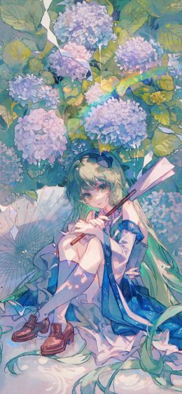 东方｜动漫女孩｜地屋早苗