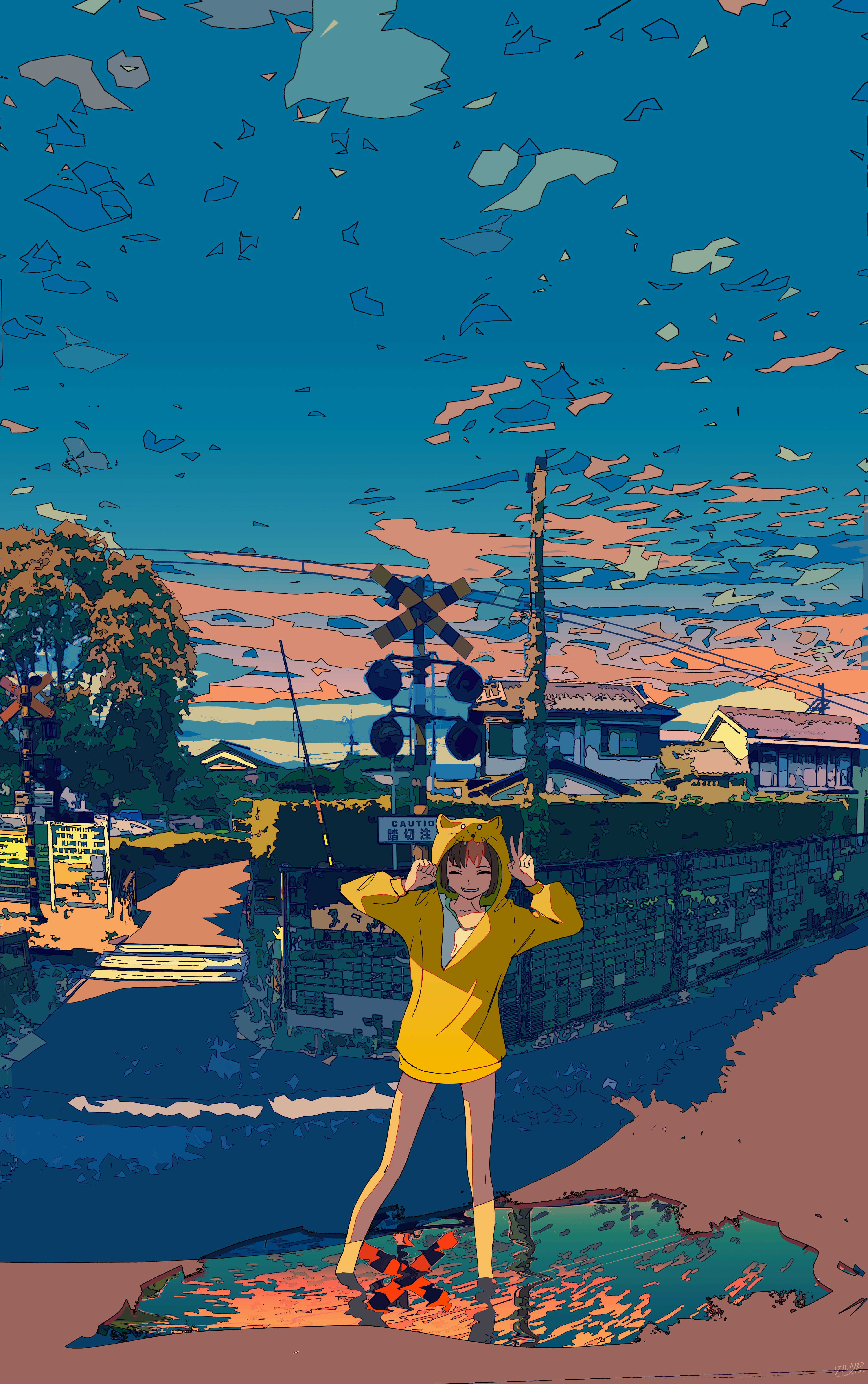 沃尔特斯｜动漫女孩｜天空