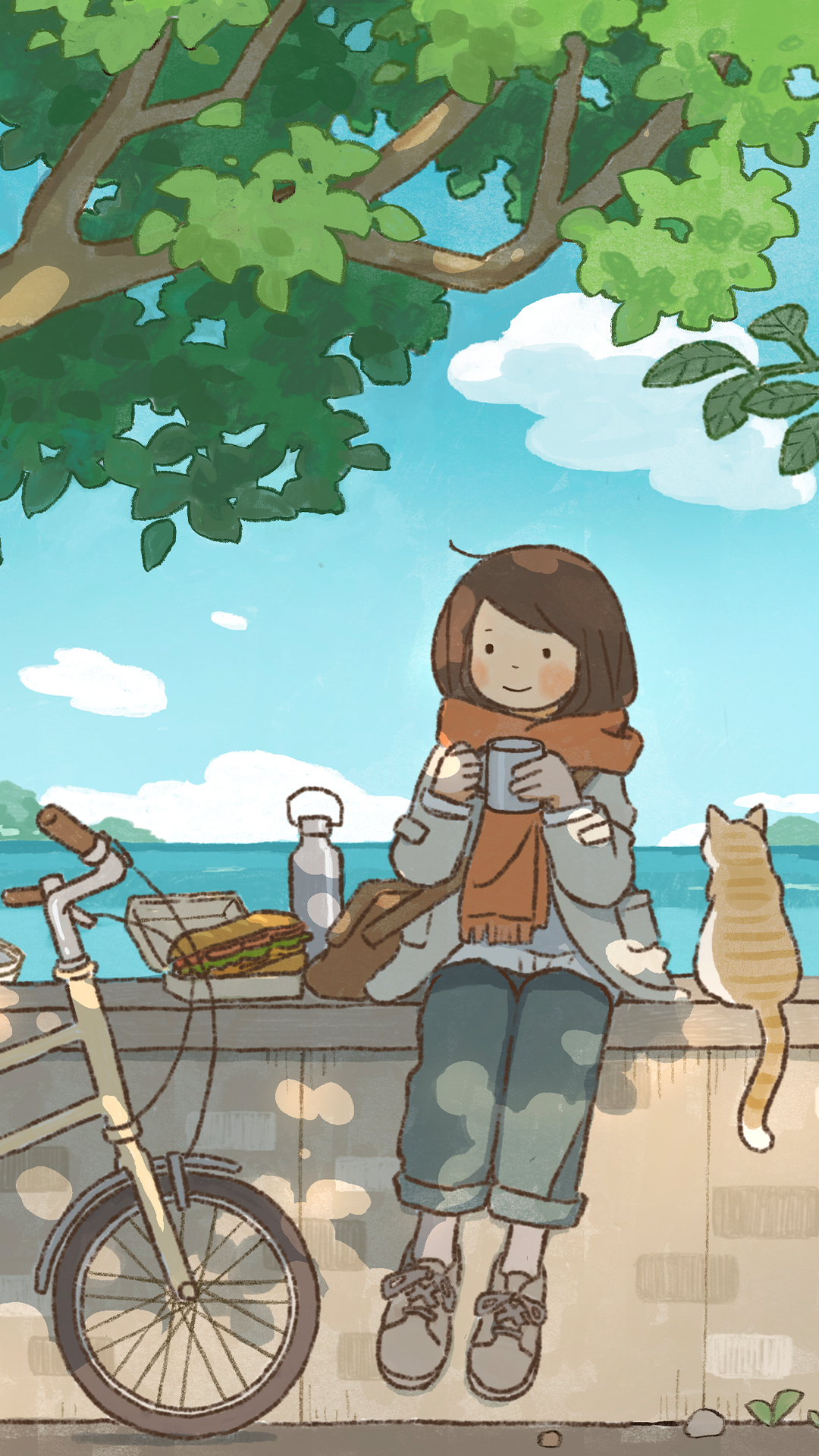 丸之木｜自行车｜猫