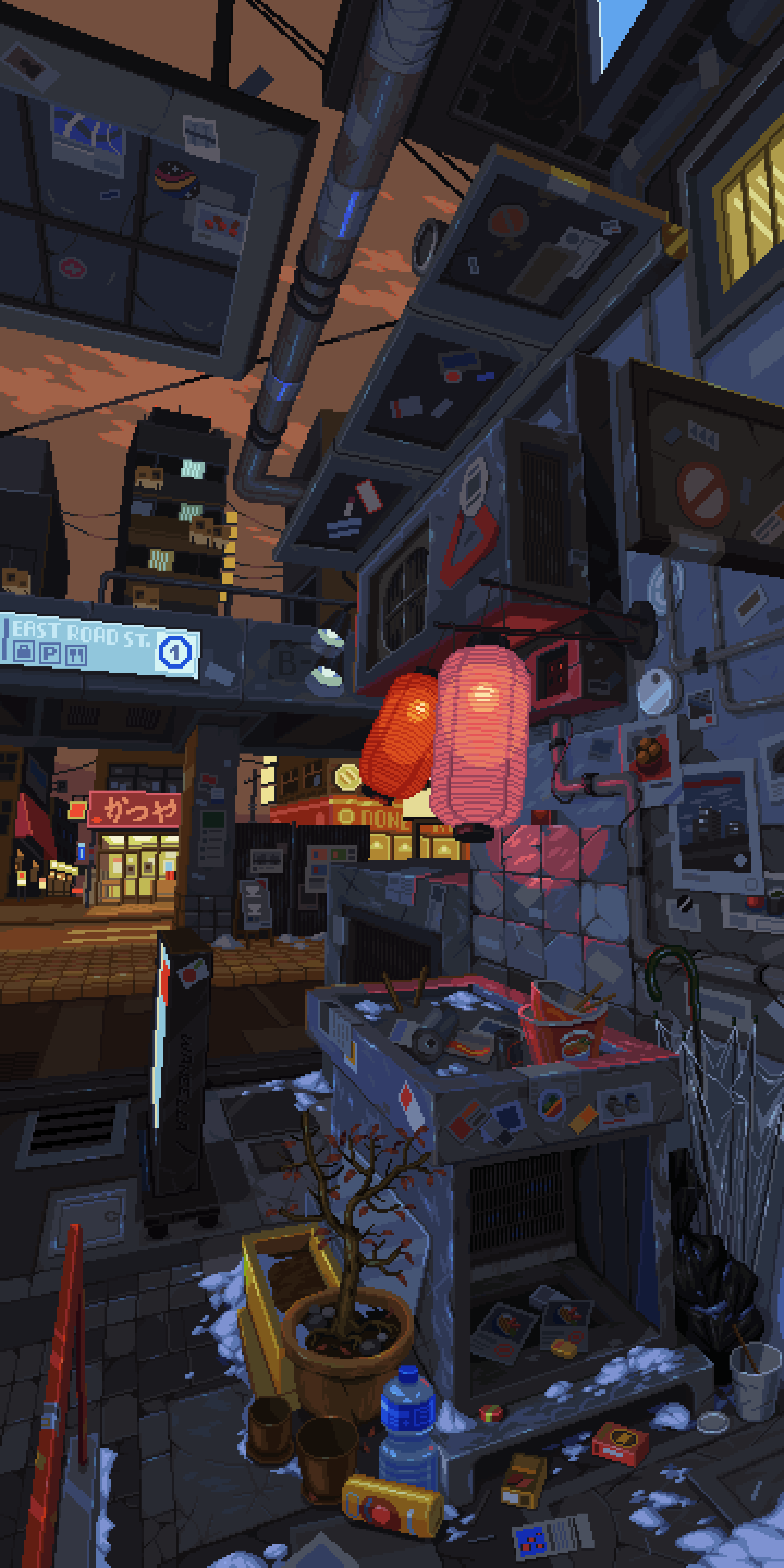 数字艺术｜像素艺术｜城市