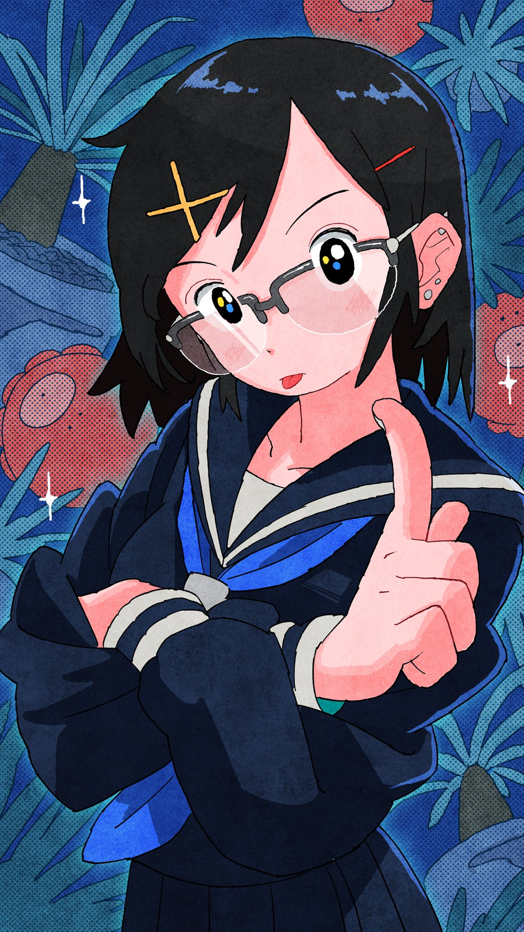 奥诺科｜黑头发｜女学生