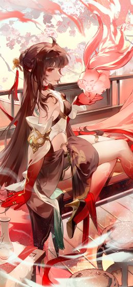 坐着｜纵向显示｜菱莎崩坏星轨