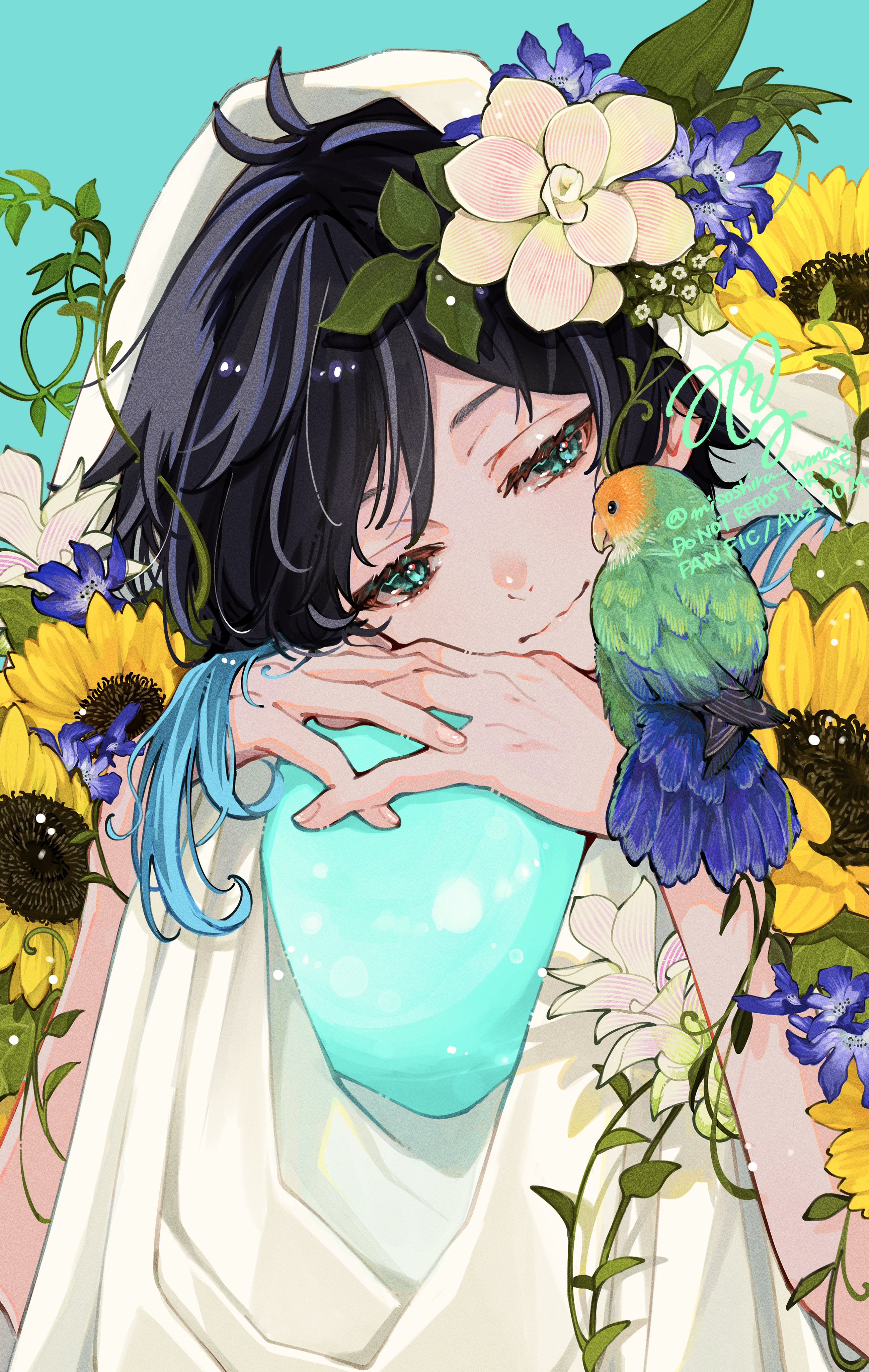 花朵｜原神冲击｜长头发