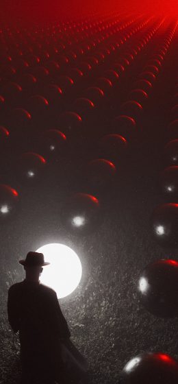 纵向显示｜红色的｜抽象