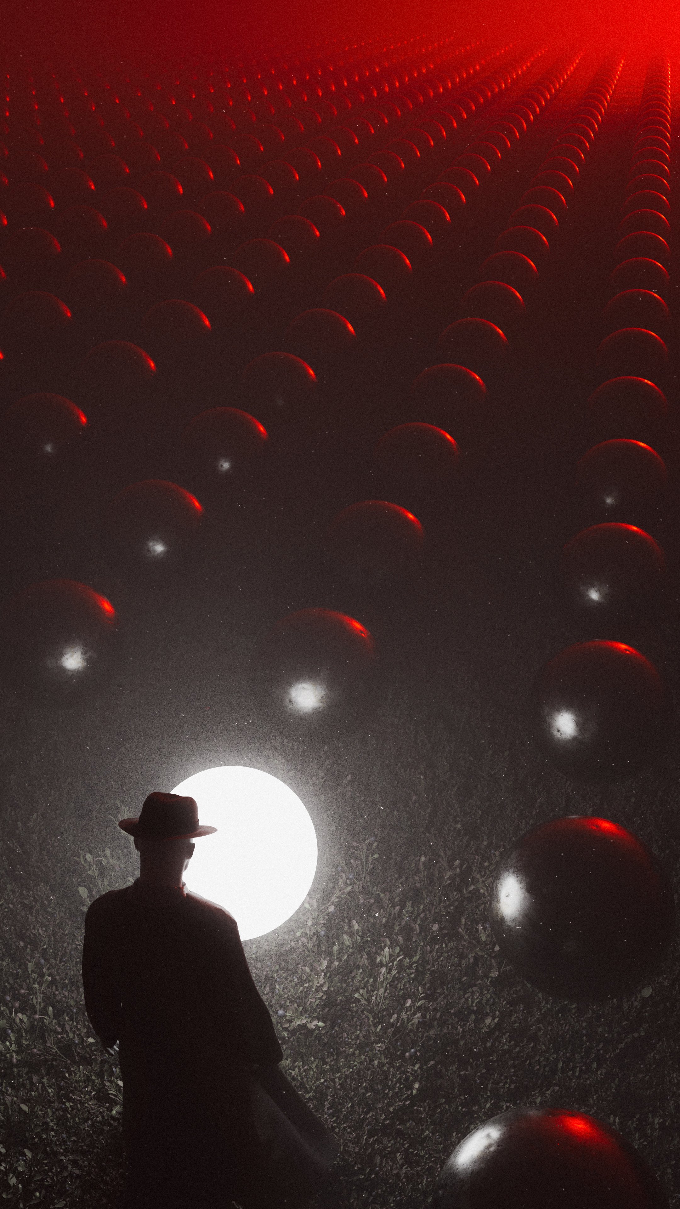 纵向显示｜红色的｜抽象