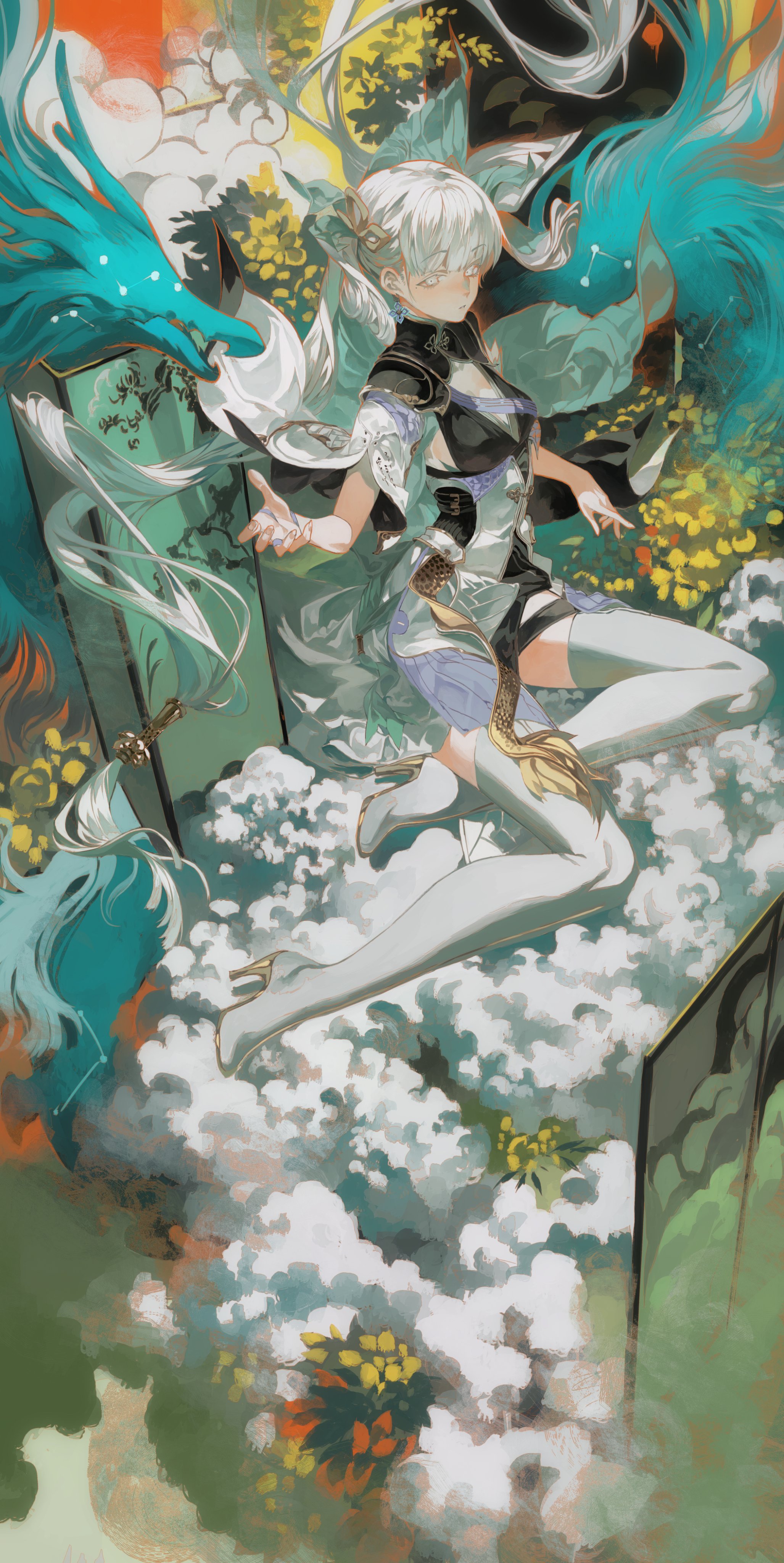 呼啸的波浪｜双马尾｜电子游戏女孩