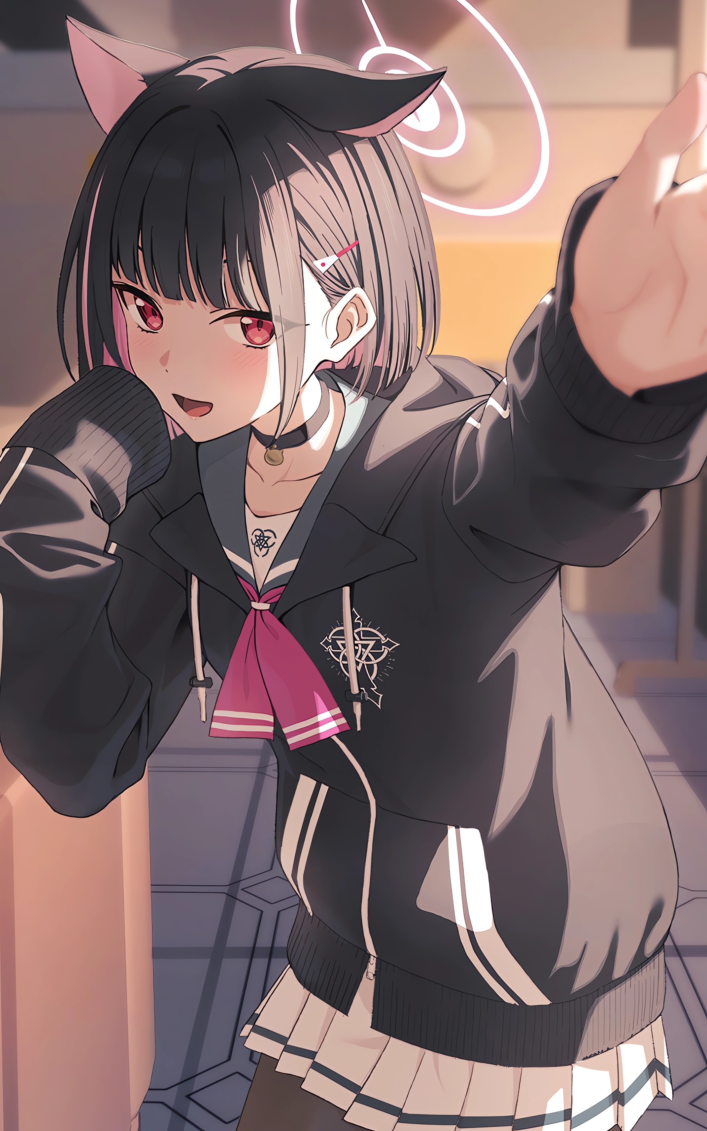 动漫女孩｜动漫｜微笑着