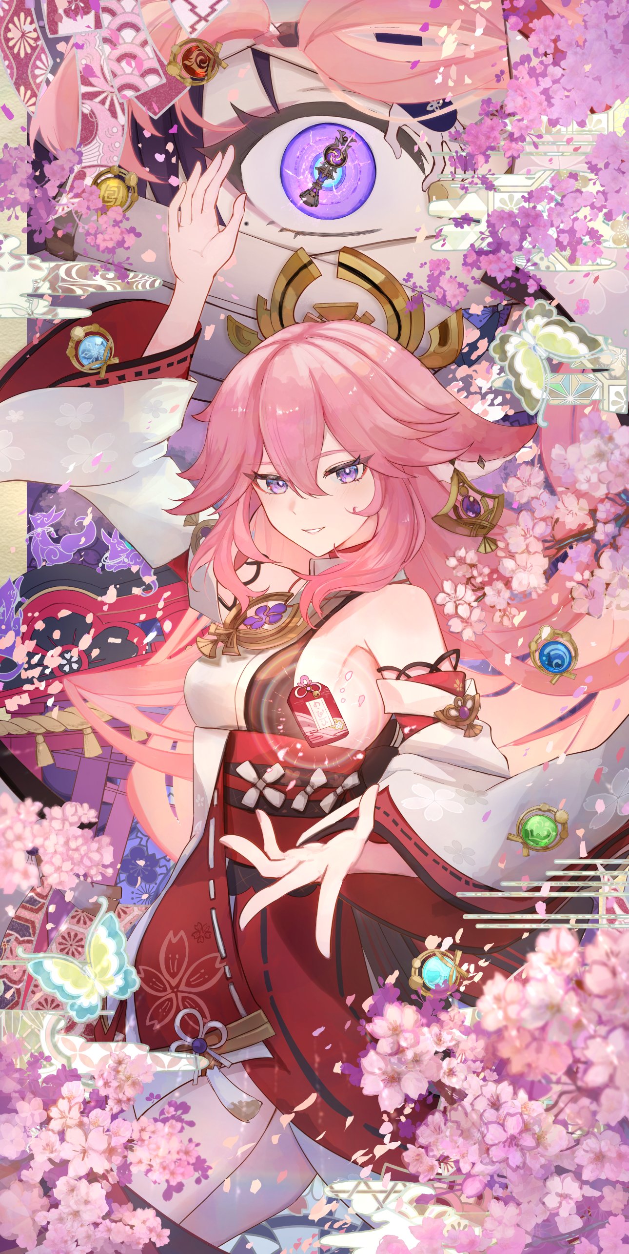 长头发｜纵向显示｜粉红色的头发