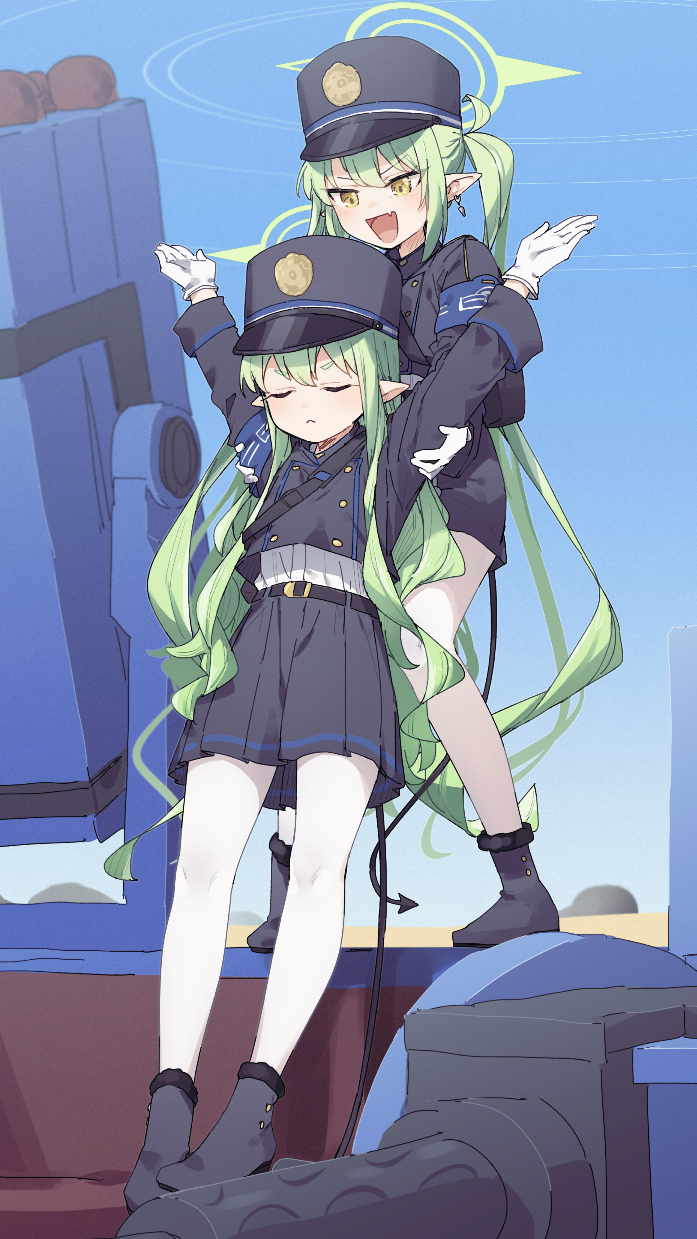 橘希蓝色档案｜长头发｜汉兰达侧锁导体蓝色档案