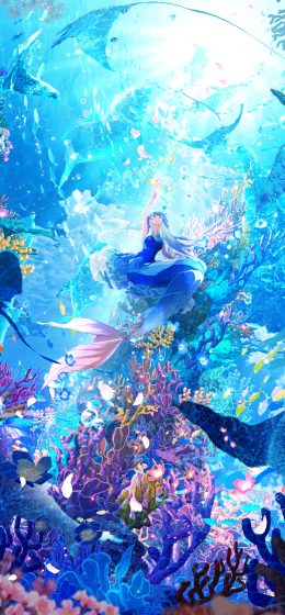 长头发｜水下｜纵向显示