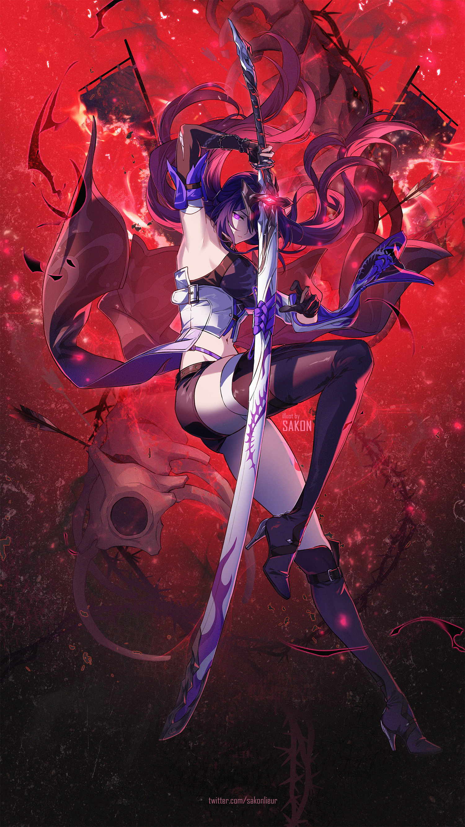 左近04｜角色设计｜Acheron崩坏星轨