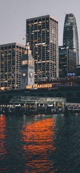 摩天大楼｜纵向显示｜日落