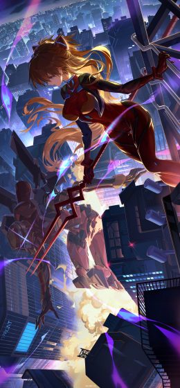 明日香·兰利·昴流｜城市｜动漫女孩