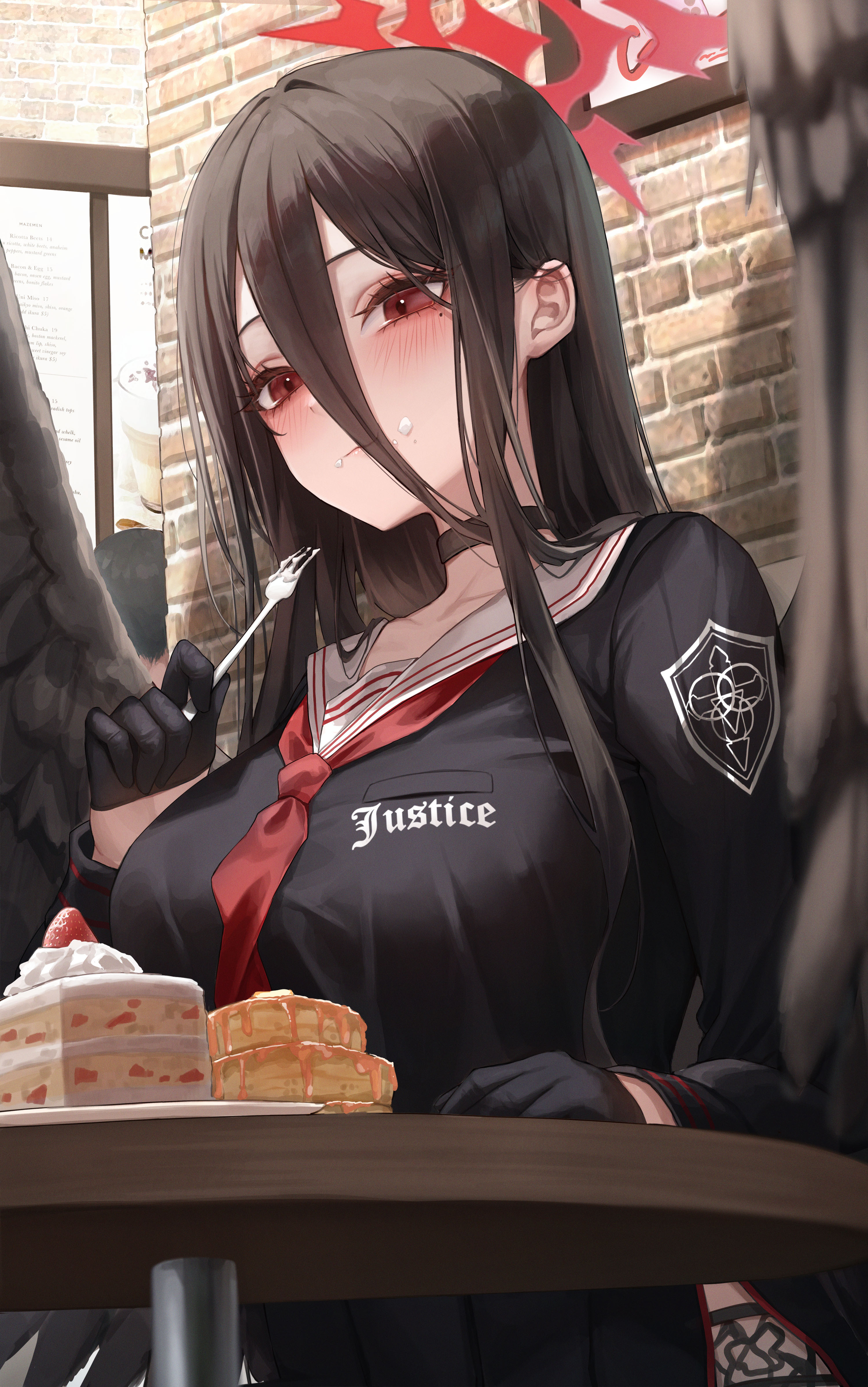 坐着｜动漫女孩｜动漫