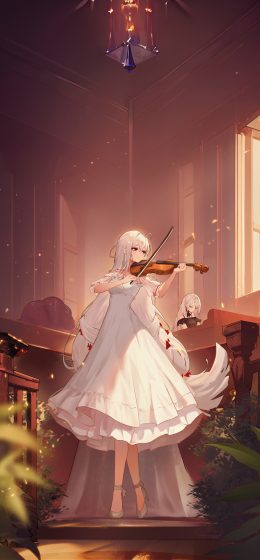 动漫女孩｜小提琴｜动漫