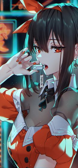 红眼睛｜动漫女孩｜动漫