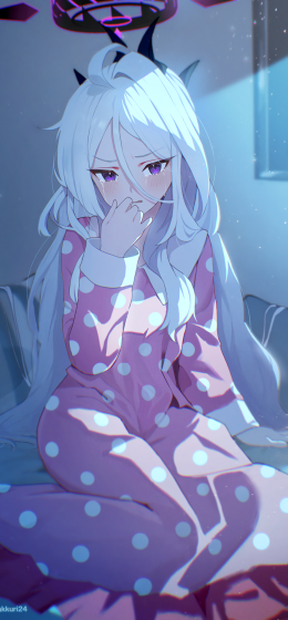 纵向显示｜空崎雏蓝色档案｜长头发