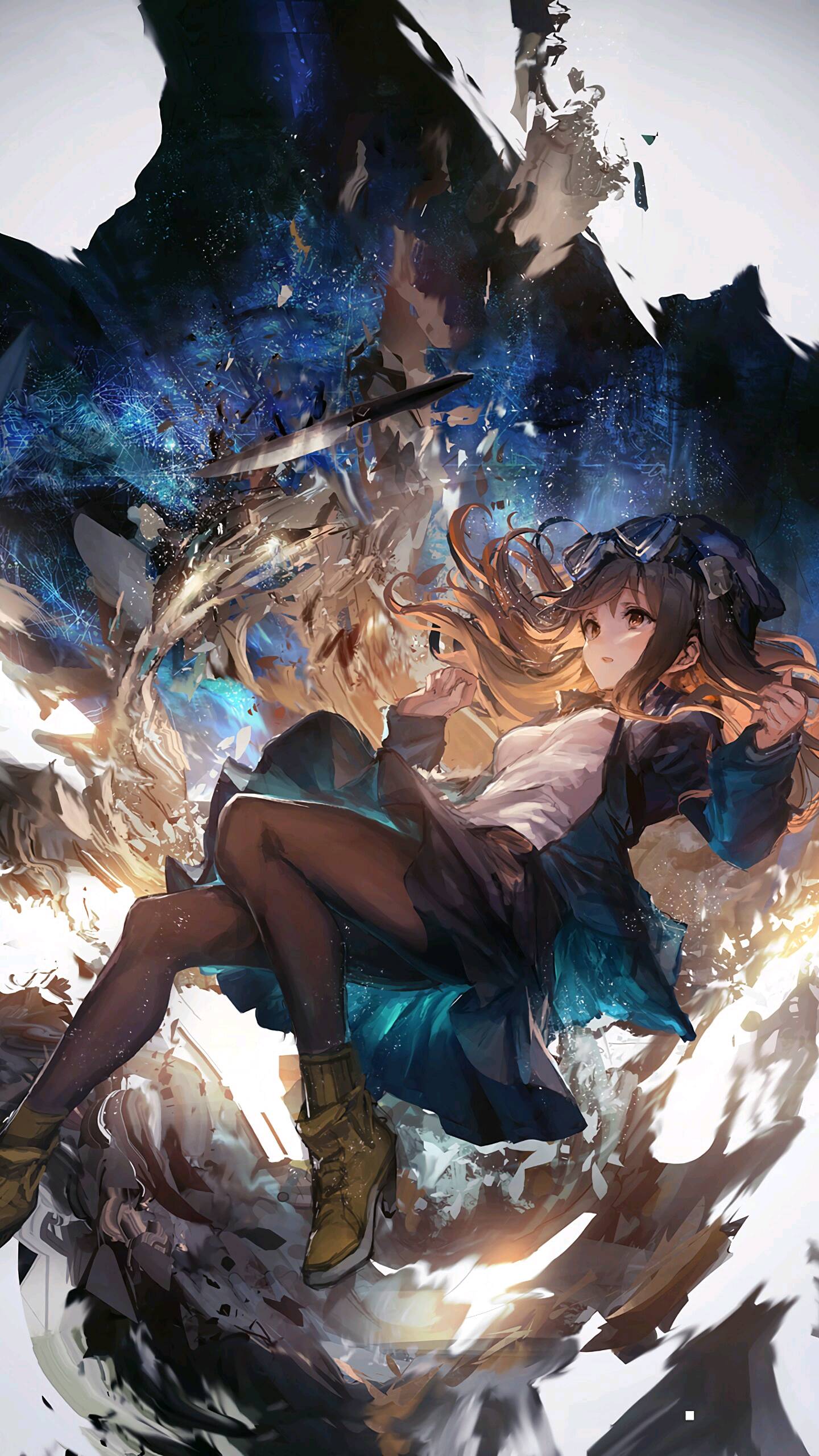 长头发｜动漫女孩｜纵向显示