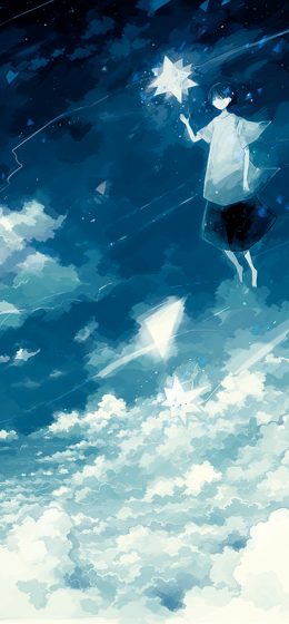 动漫｜天空｜动漫女孩