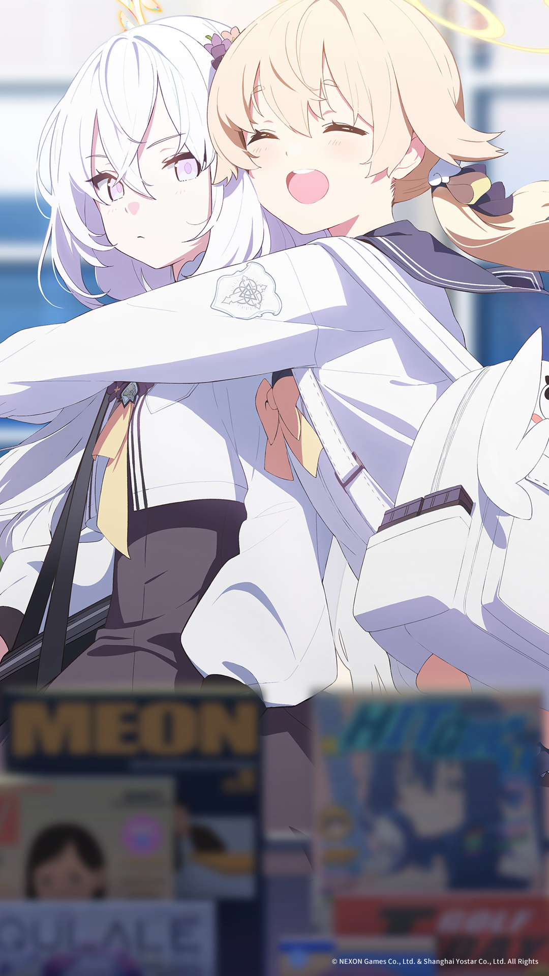 闭着眼睛｜蓝色档案｜动漫女孩