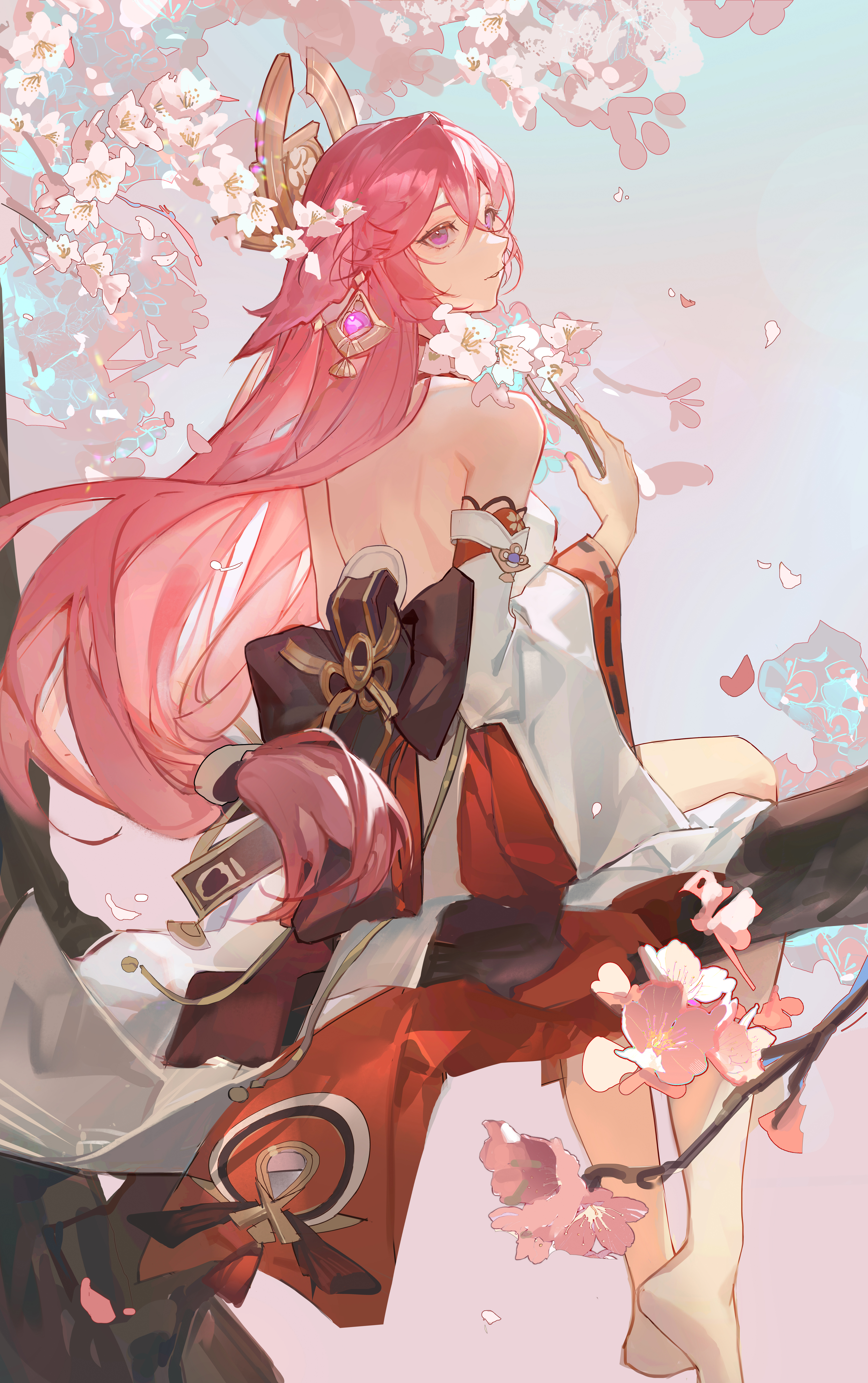 八重巫女原神冲击｜艺术品｜原神冲击