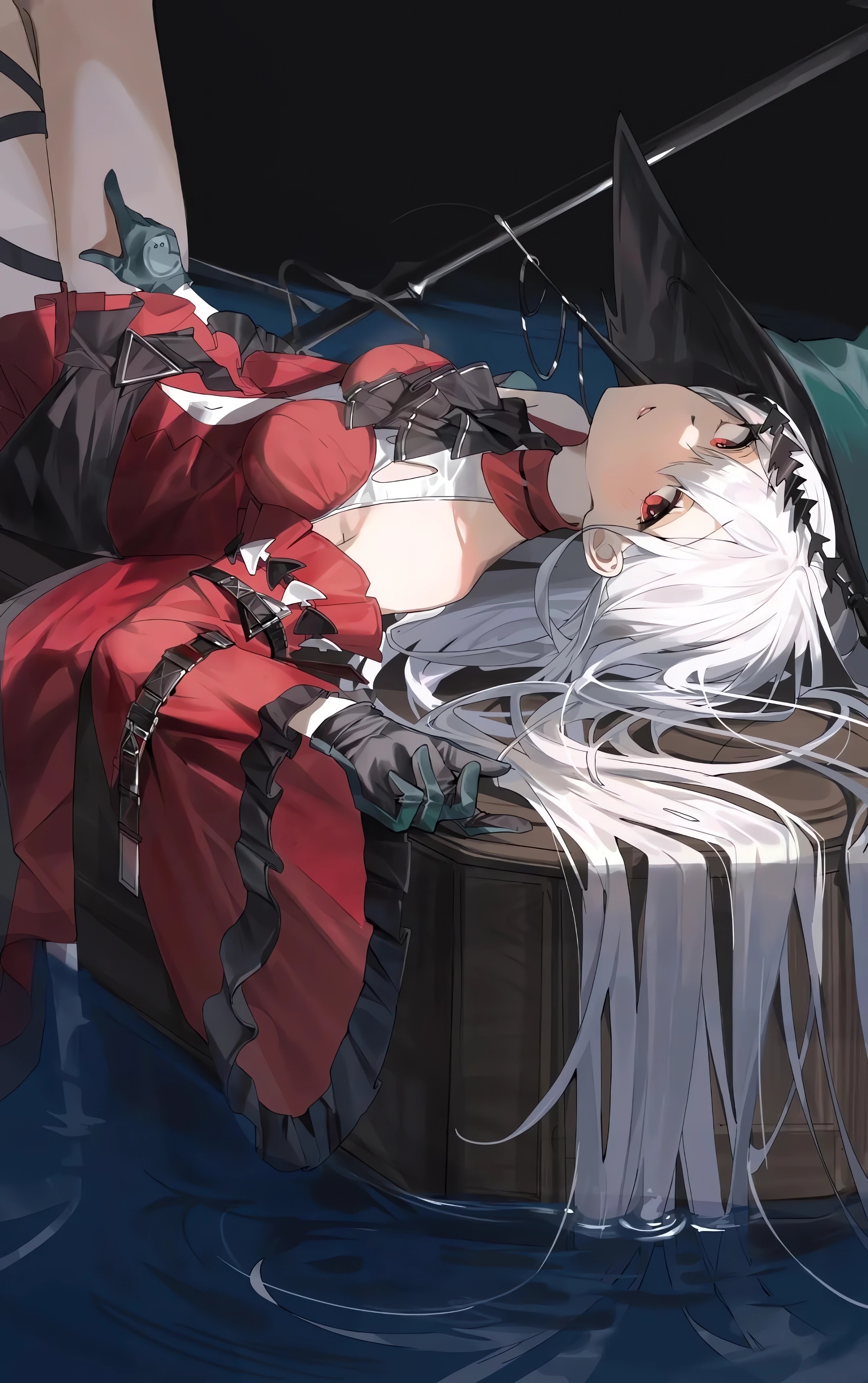 动漫女孩｜长头发｜纵向显示