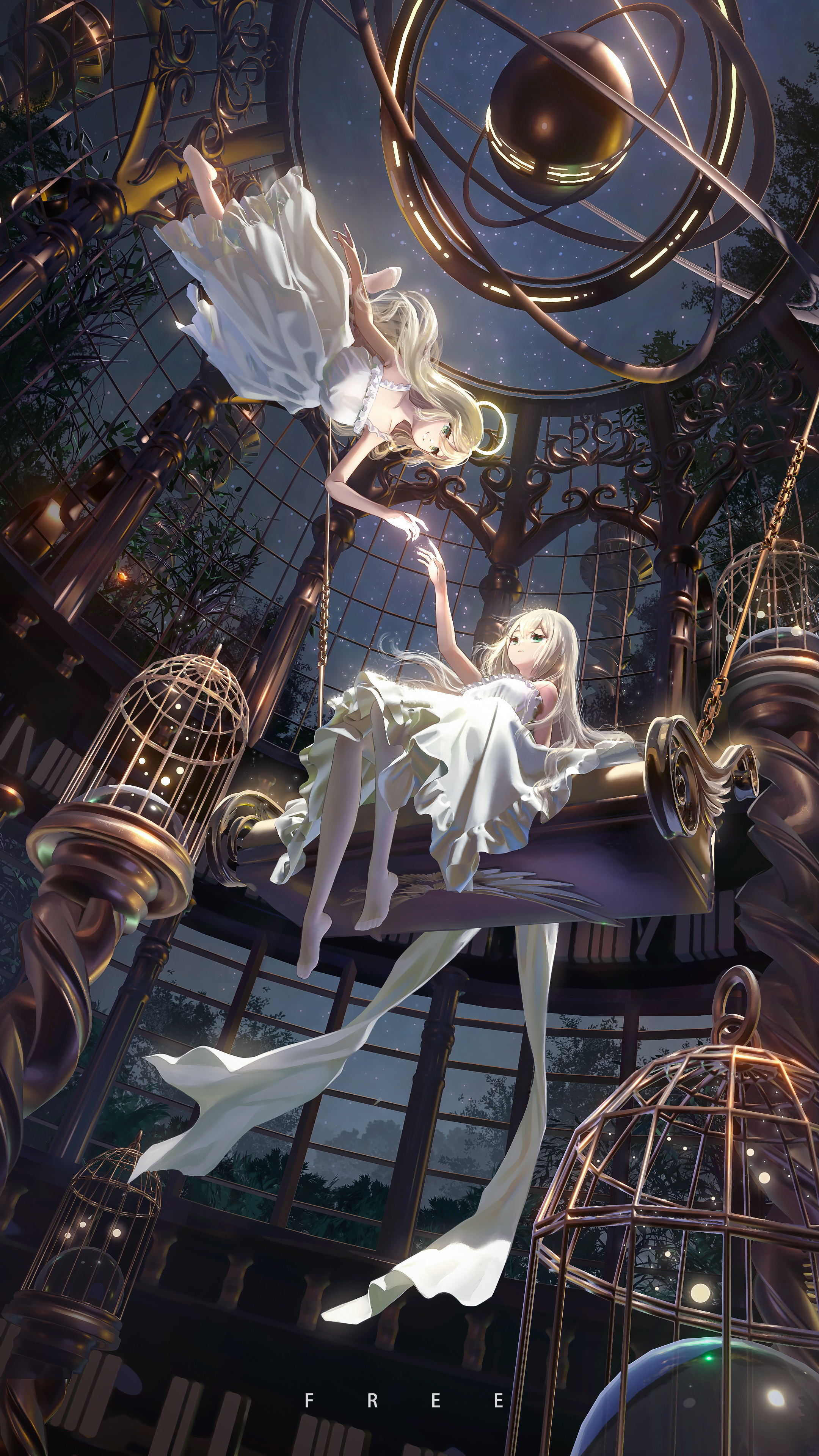 白色连衣裙｜纵向显示｜云亭