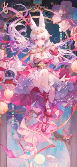 兔子耳朵｜纵向显示｜动漫女孩