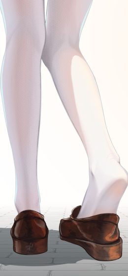 动漫女孩｜脚｜纵向显示