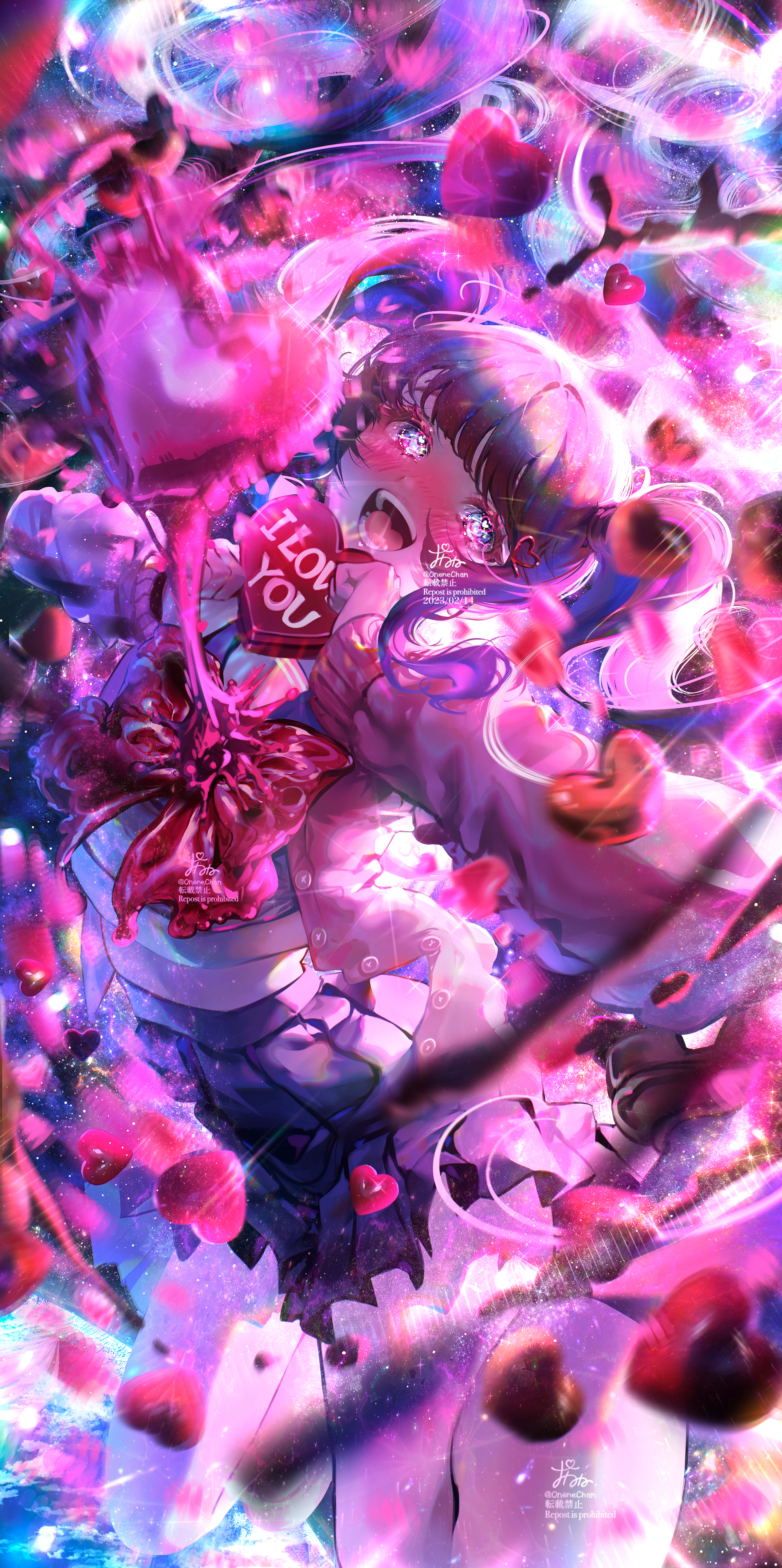 动漫｜动漫女孩｜心形设计