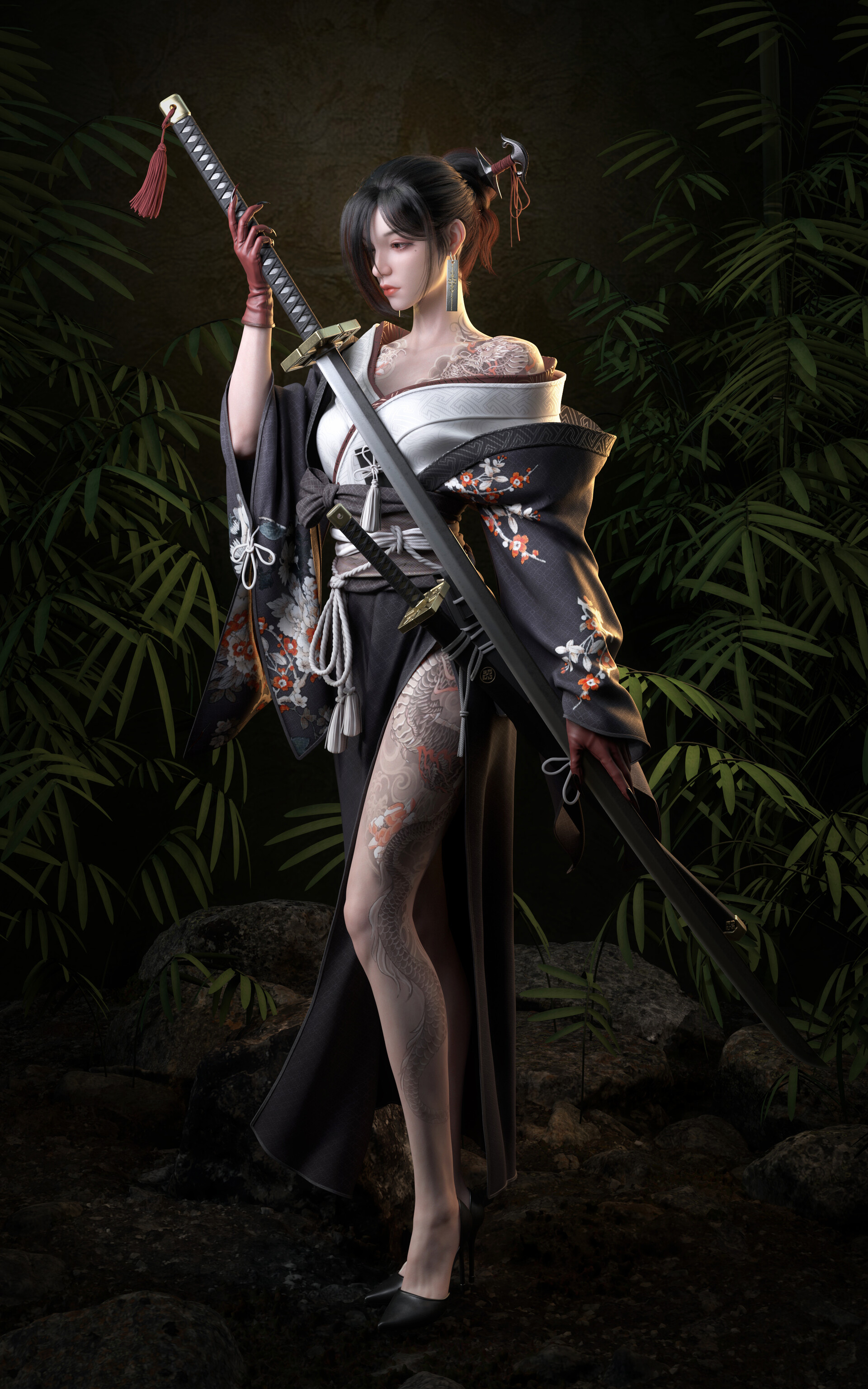 纵向显示｜数字艺术｜女性