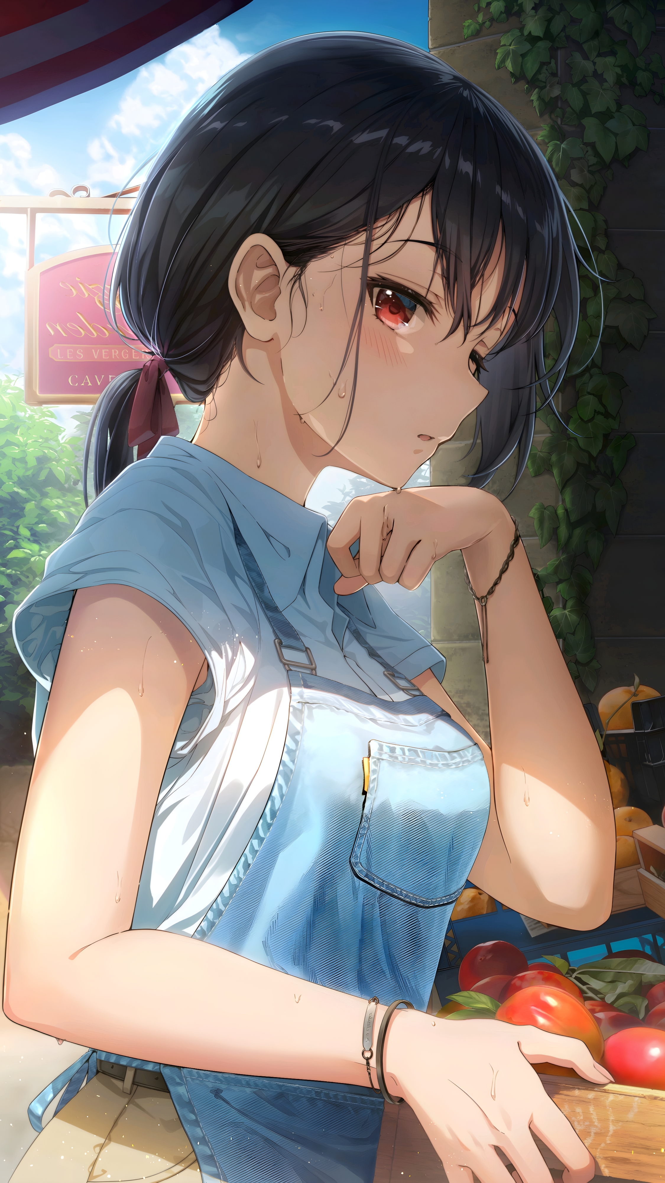 黑头发｜红眼睛｜动漫女孩