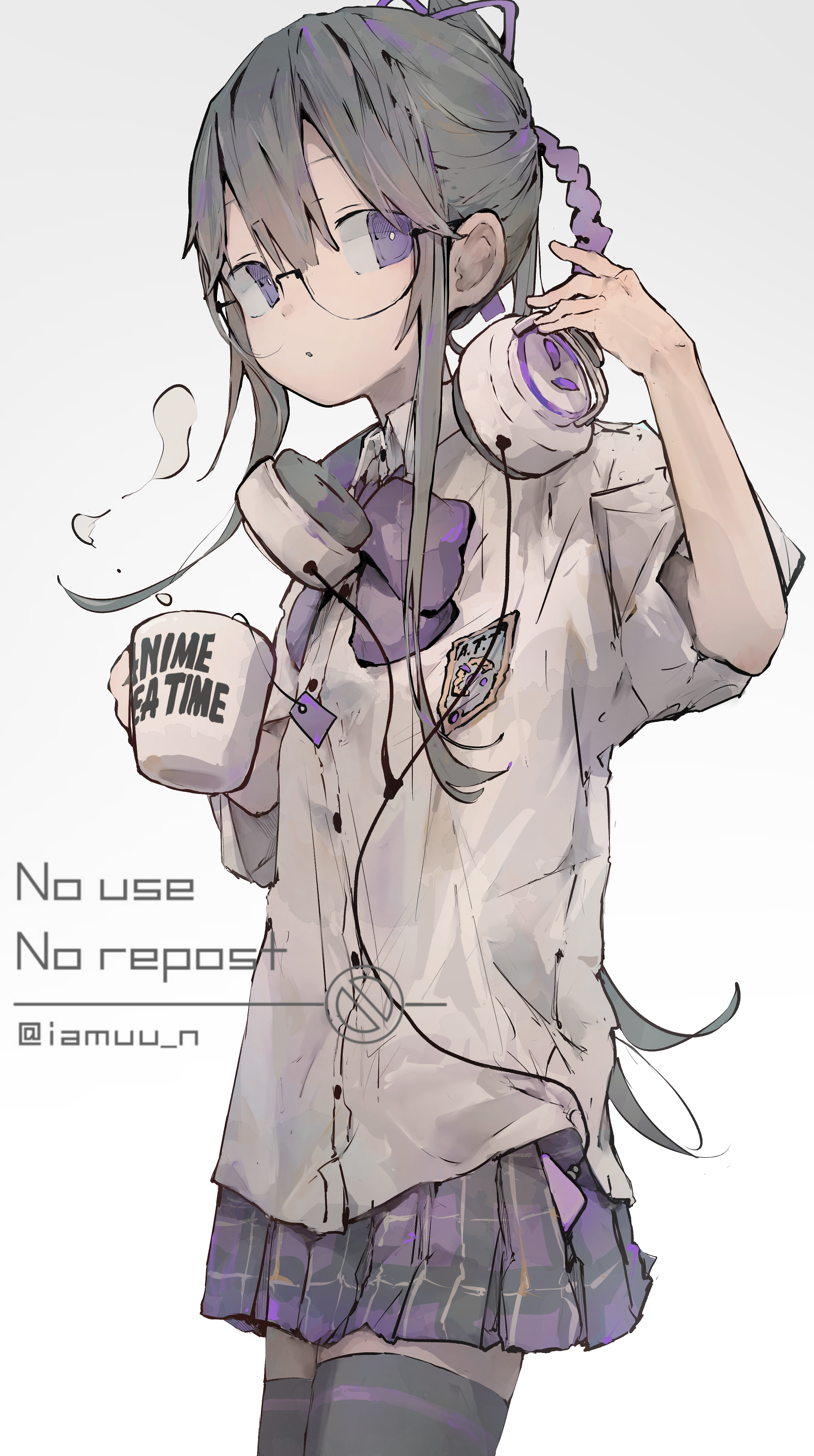 动漫女孩｜女学生｜眼镜