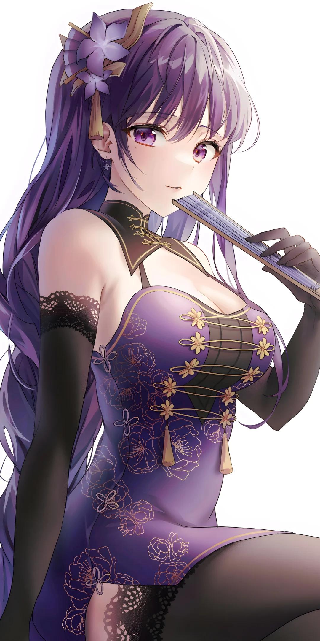 动漫｜雷电将军原神冲击｜动漫女孩