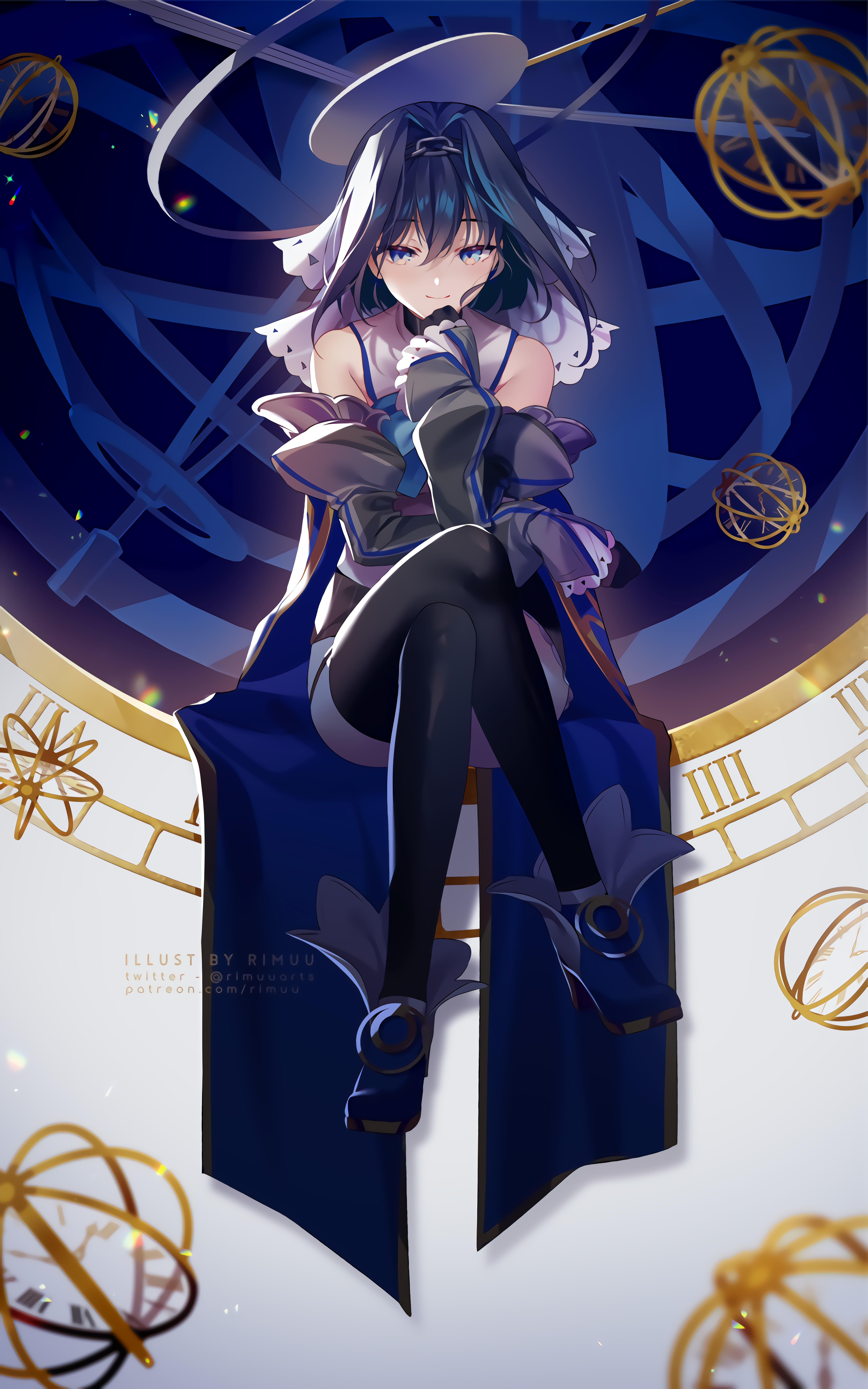 动漫女孩｜里姆乌｜双腿交叉