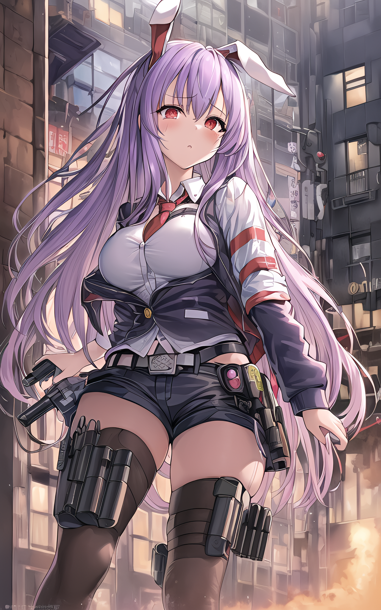 兔子耳朵｜红眼睛｜紫色的眼睛