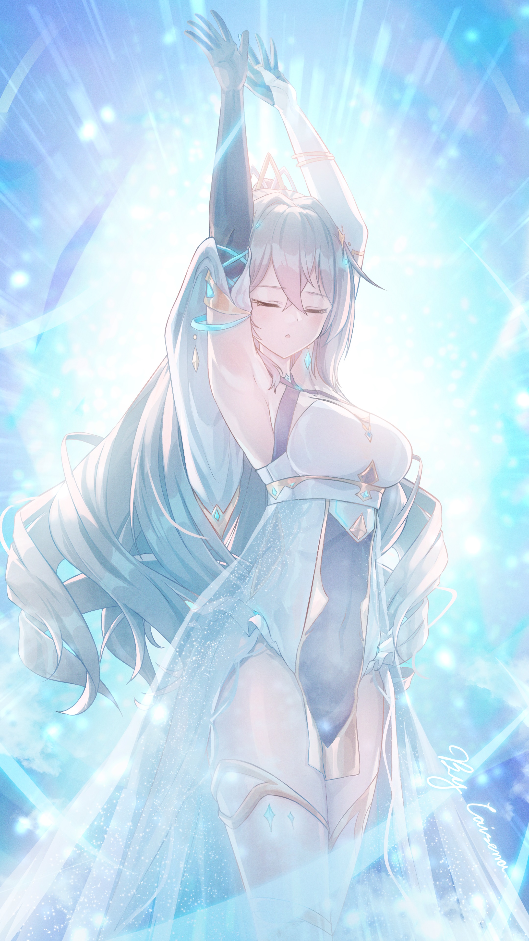 闭着眼睛｜腋窝｜动漫