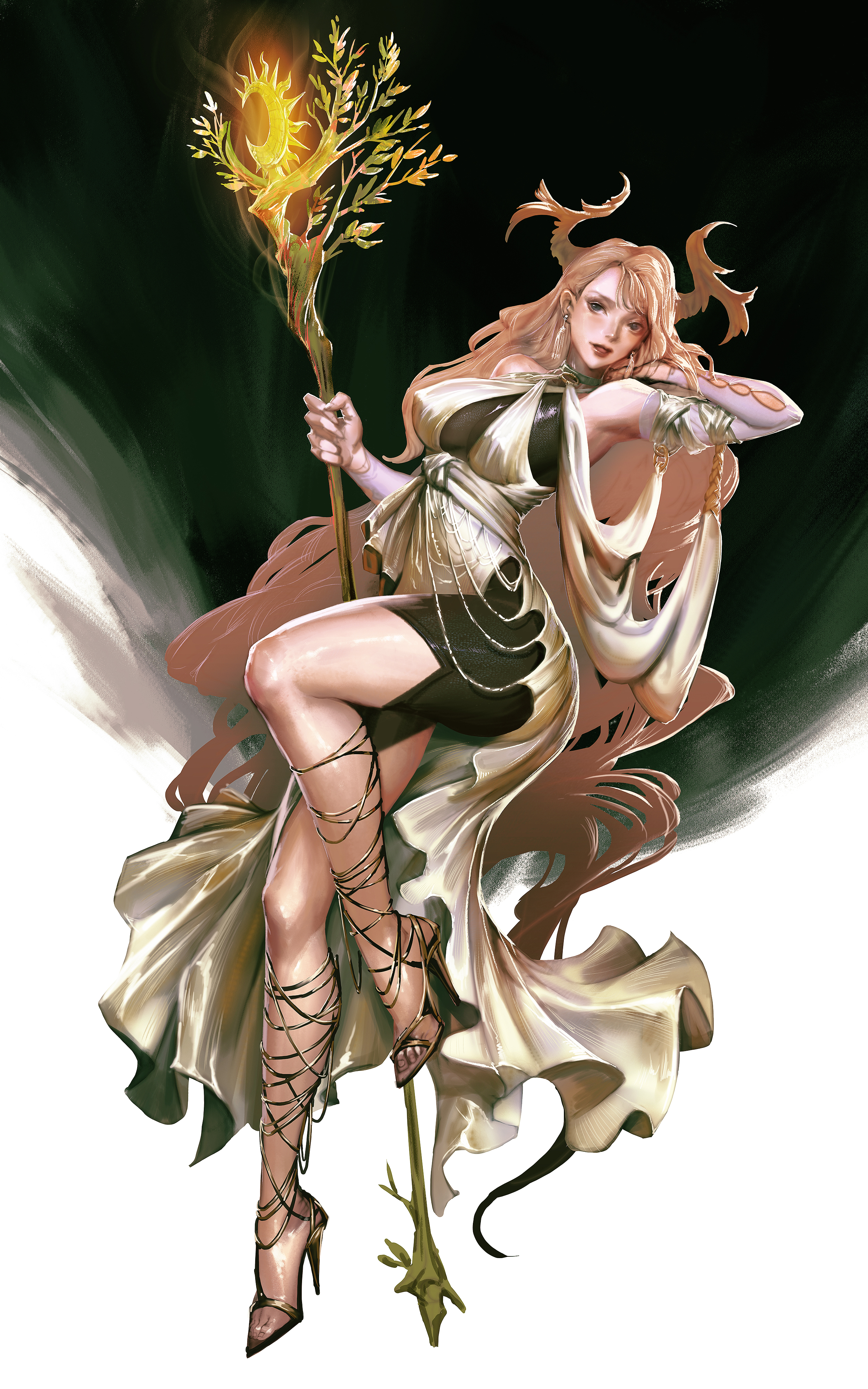 金发女郎｜动漫女孩｜高跟鞋