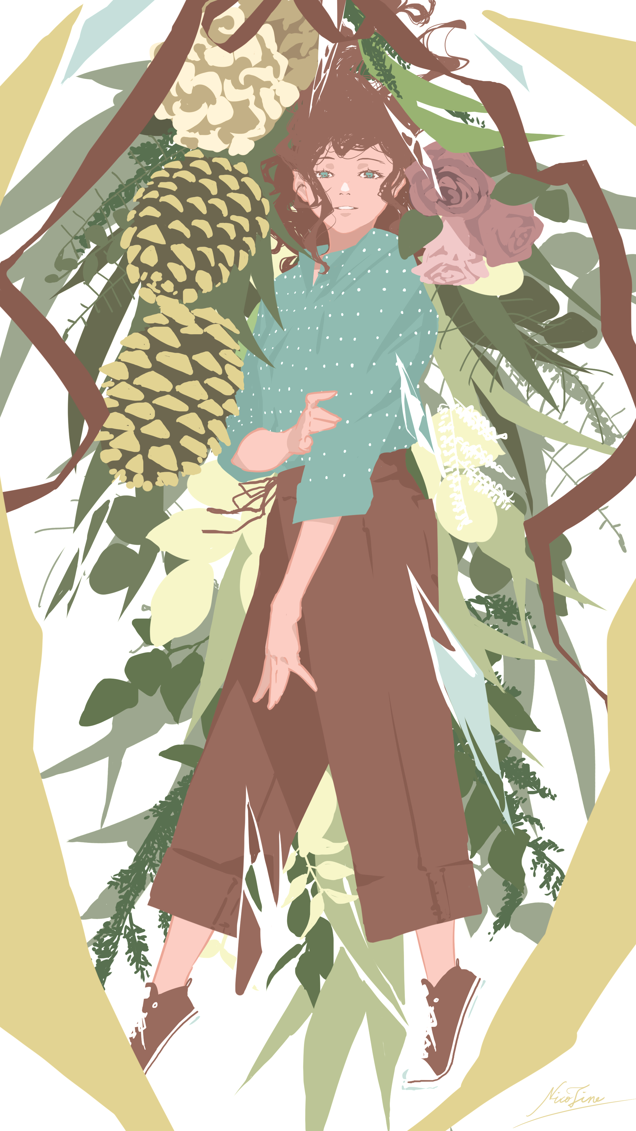 动漫女孩｜妮可·蒂娜｜极简主义