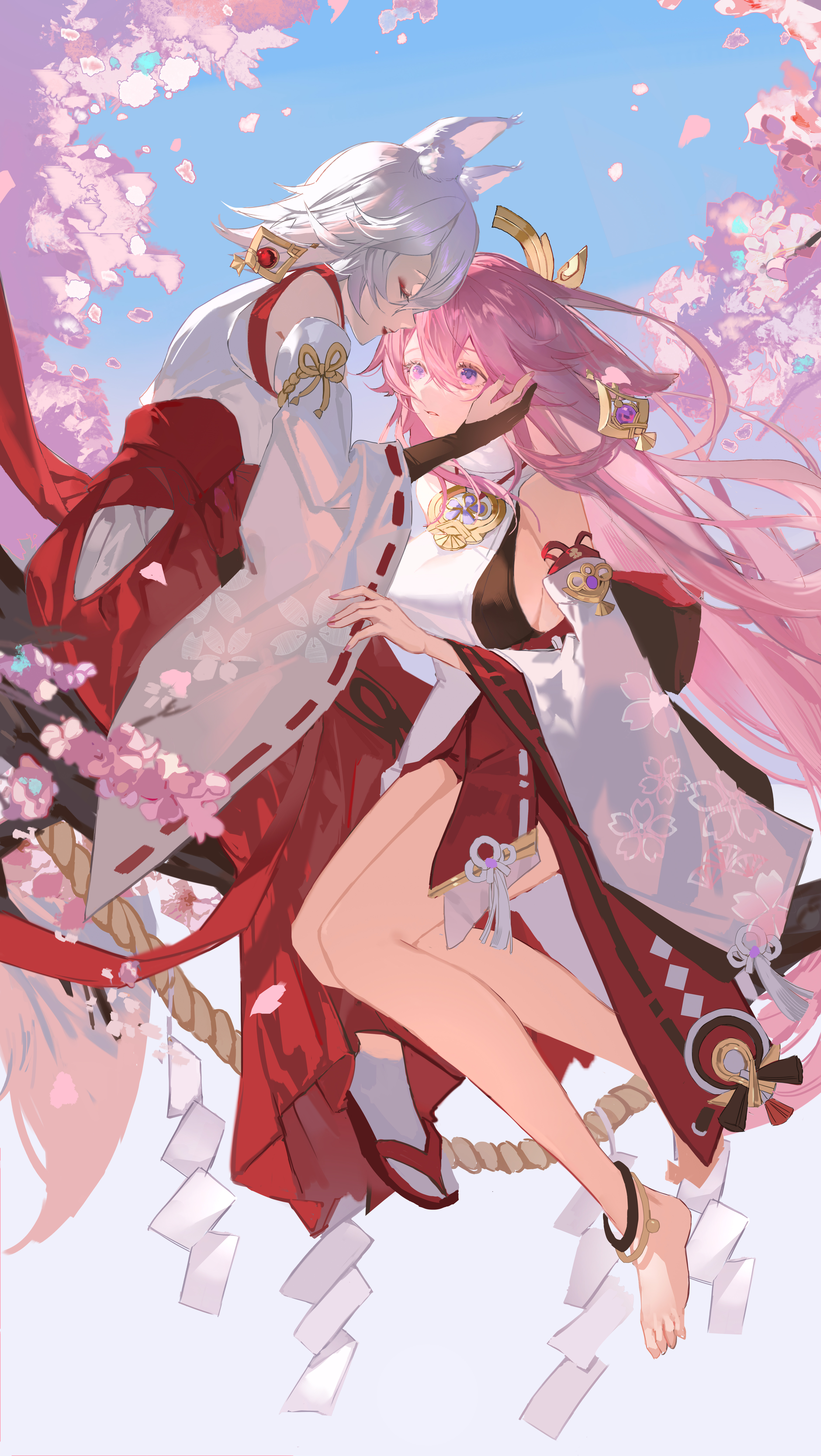 八重巫女原神冲击｜动漫｜艺术品