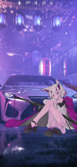 雷克萨斯LC500｜日本车｜动漫女孩