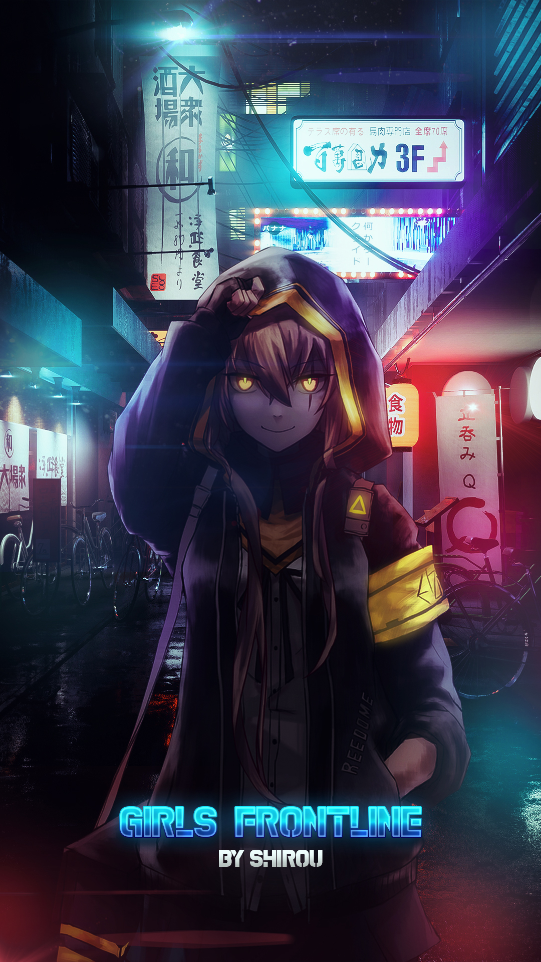 黄眼睛｜动漫女孩｜签名