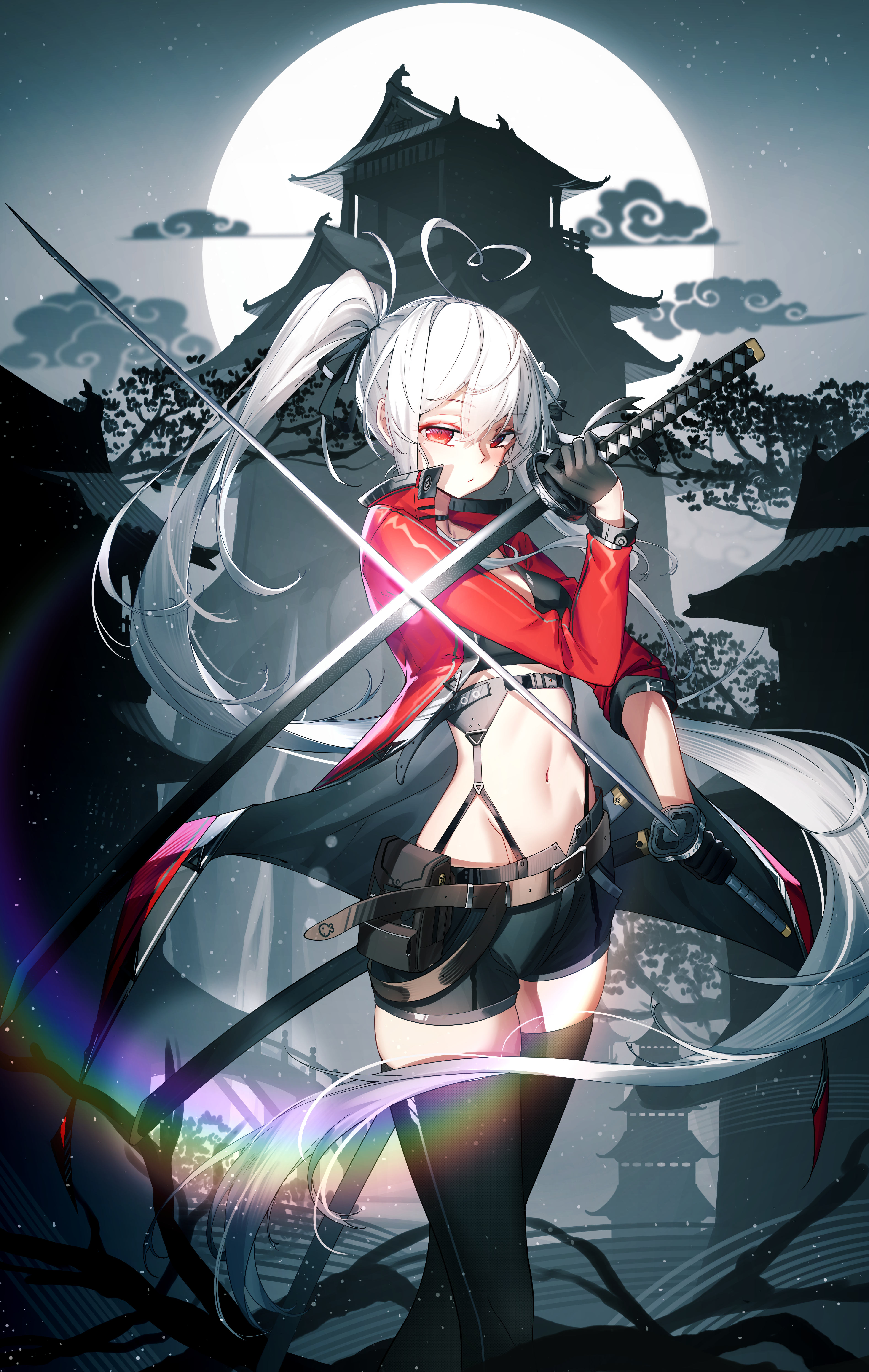 动漫｜红眼睛｜动漫女孩