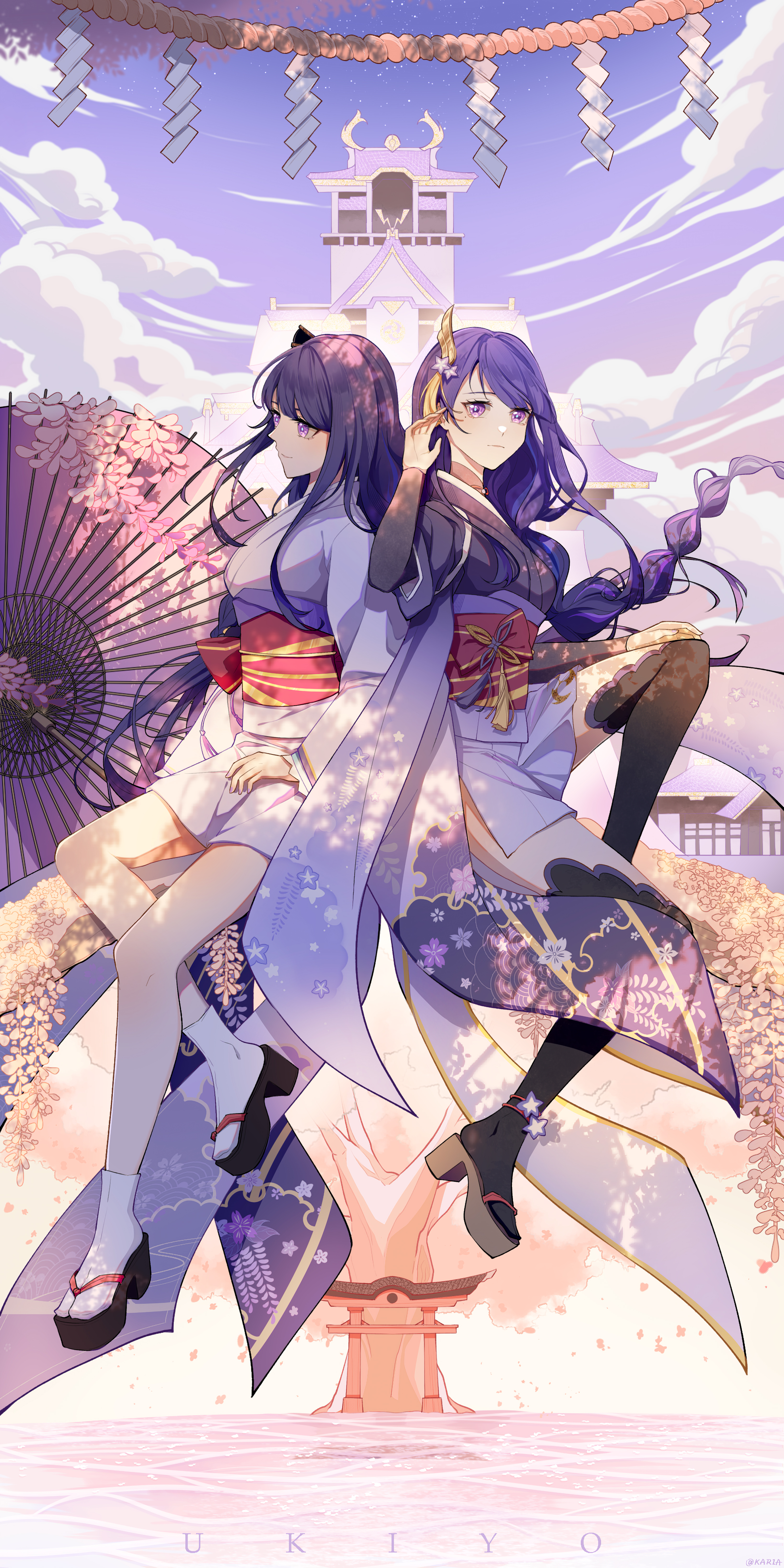 雷电诚｜长头发｜雷电将军原神冲击