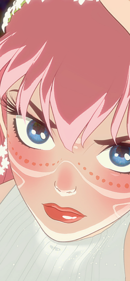 粉红色的头发｜动漫女孩｜动漫