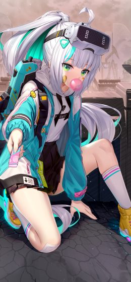 纵向显示｜科学｜动漫女孩