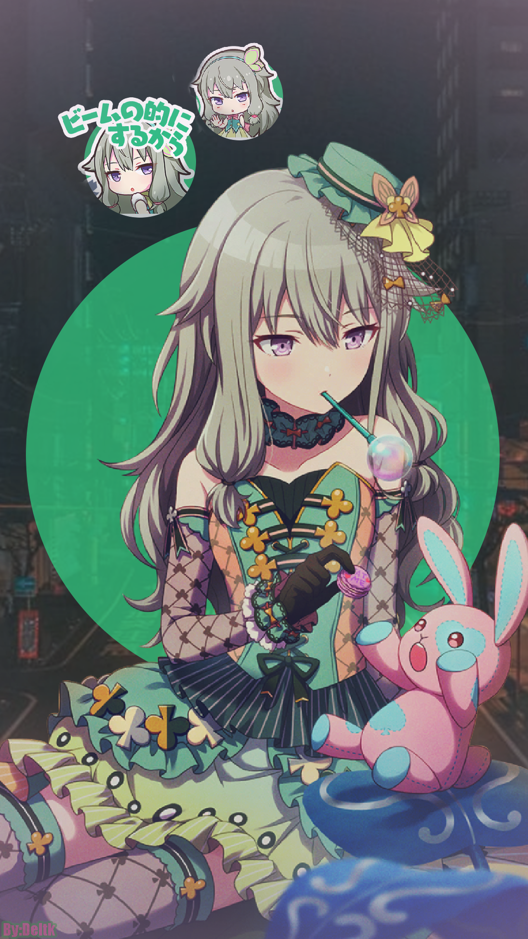 紫色眼影｜动漫女孩｜紫色的眼睛