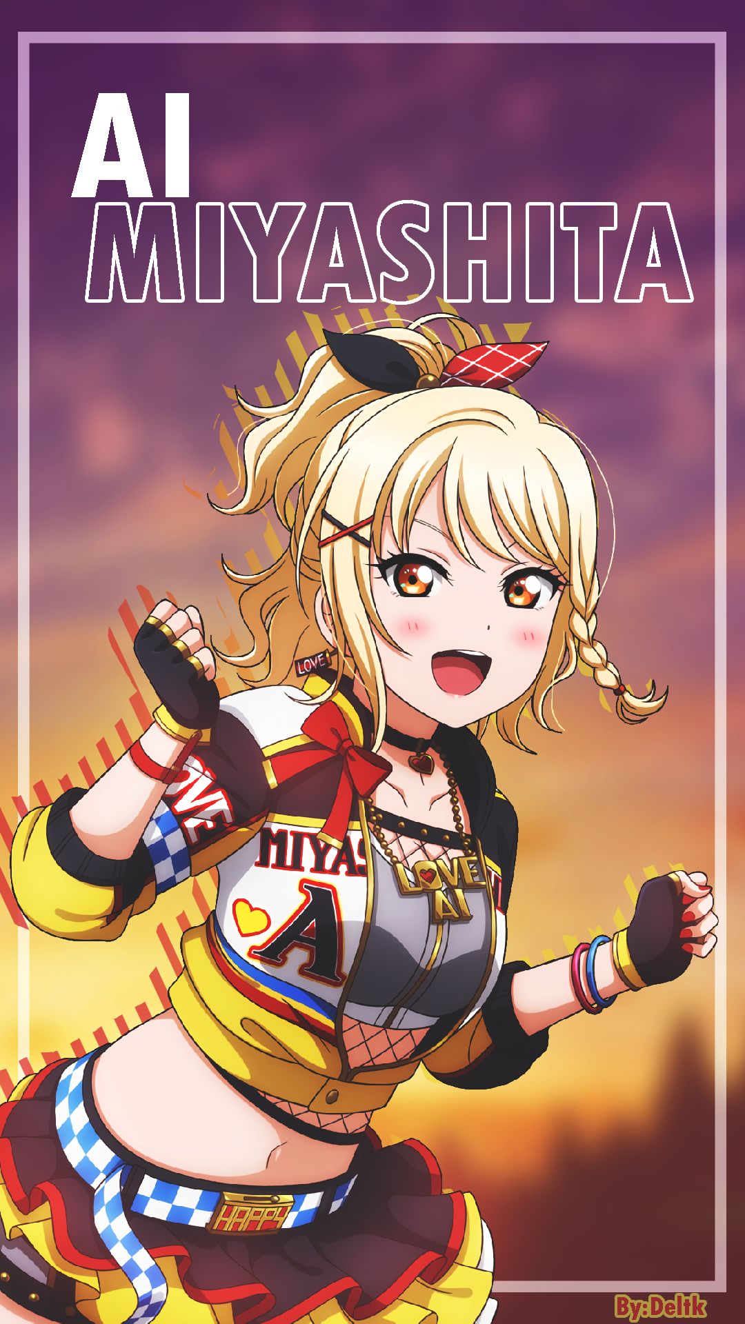 动漫女孩｜橙色的眼睛｜动漫