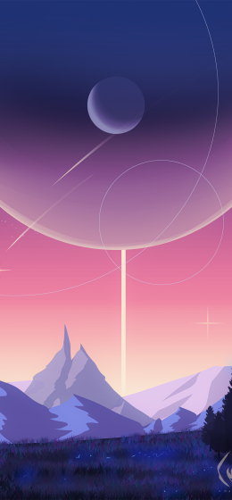 松树｜行星｜山